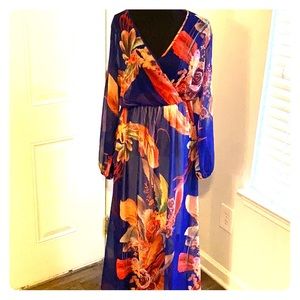 Long maxi dress or swimsuit coverup
